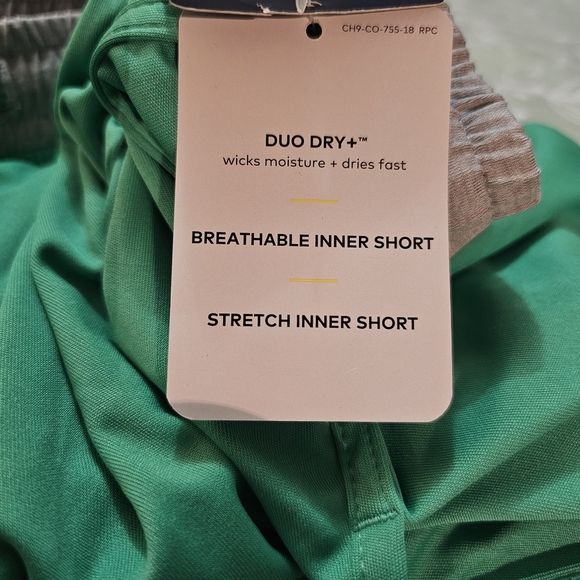 C9 by Champion Women's Green and Gray Breathable Inner Short Athletic Shorts XXL - Picture 5 of 9